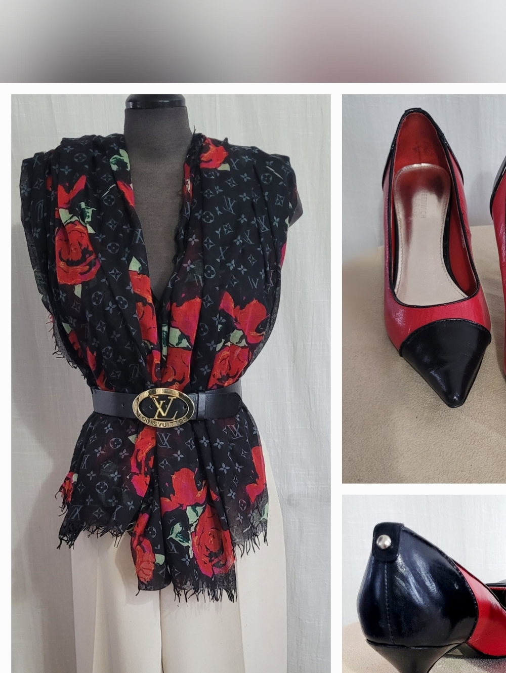 Leather 2 Tone Heels /8